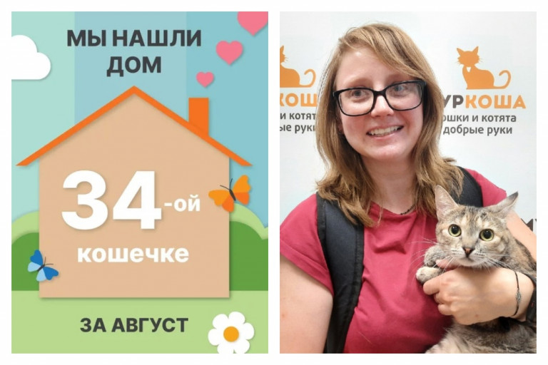 Нежная кошечка Луччи отправилась домой!