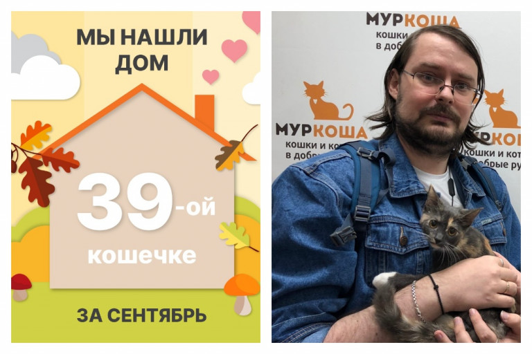 Малышка Кадди стала домашней за две недели!