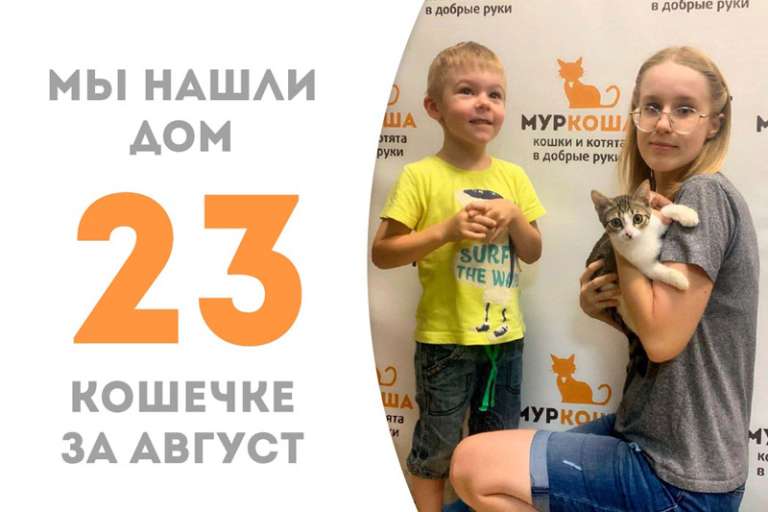 Сладуля обрела дом спустя три недели!