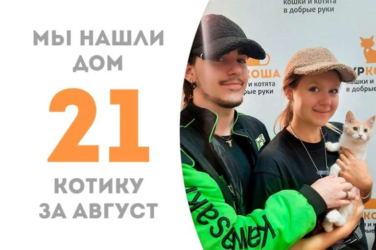 Муркосик становится счастливчиком спустя полтора месяца!