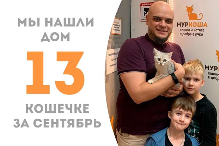 Всего два с небольшим месяца понадобилось серебристой красавице Ягенке, чтобы в кругу дружной семьи отправиться домой!