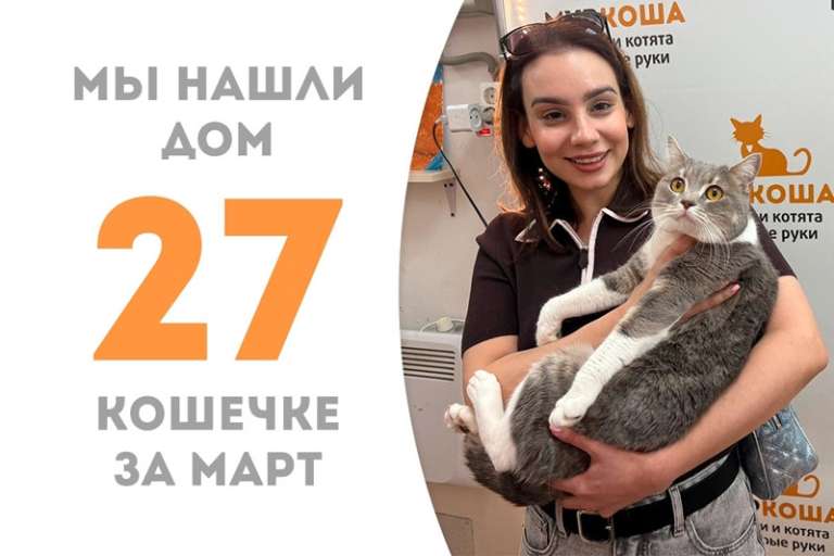 Грациозная Плюшинда обрела дом за 2 месяца!
