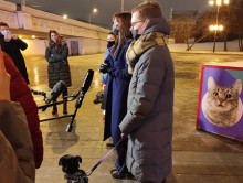 Открытие Новогодней ёлки с фотографиями питомцев на станции МЦК Лужники!