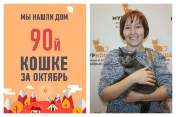 90й выпускницей октября становится кошка Эльвира!