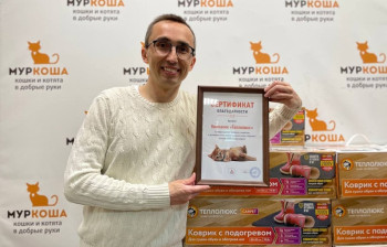 Компания "Теплолюкс" в гостях у котиков "Муркоши"